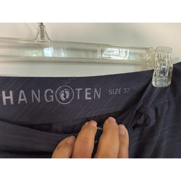 Hang Ten Men's Sz 32 Hiking Golf Shorts Stretch Blue Flat Front - Picture 4 of 5